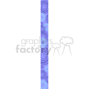 The image appears to be a vertical border or frame featuring a pattern of concentric circles in shades of purple and blue. This design could be used to embellish or outline documents, such as certificates or invitations, adding a decorative touch to the page layout.