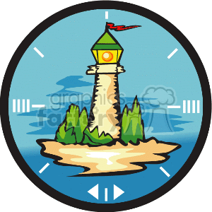 Lighthouse on an island