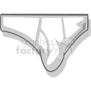 Grayscale of Men's Briefs Underwear