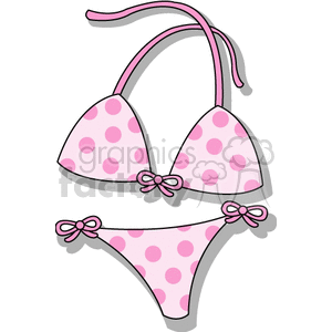 Pink Polka-Dotted Bikini