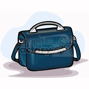 Blue Messenger Bag