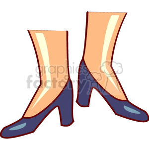 women's blue heels