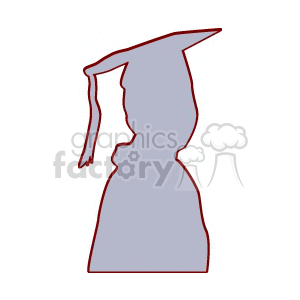 Graduation Cap Silhouette Image for Educational Themes