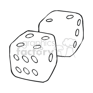 Dice for Gambling and Casino Themes