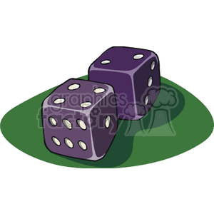 purple dice