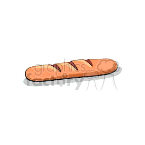 Illustration of a loaf of bread with three slices on top.