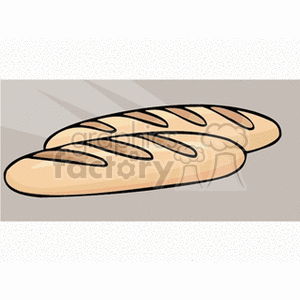 A clipart image of two loaves of bread.