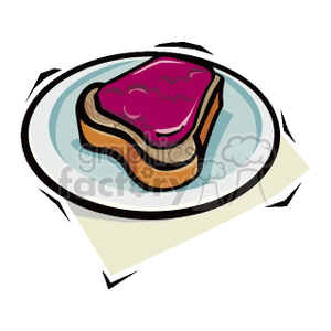 Image of Bread with Purple Jam