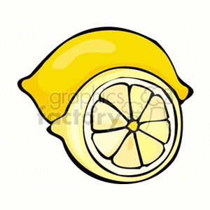 Simple sliced lemon