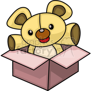 teddy in box