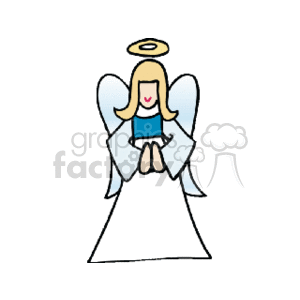 Christmas Angel Praying Image