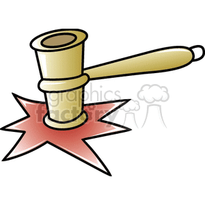 Judge's Gavel Illustrating Law and Justice