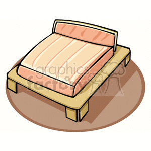 Image of a Bed with Pink Mattress