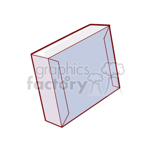 Clipart image of a simple, rectangular storage box.