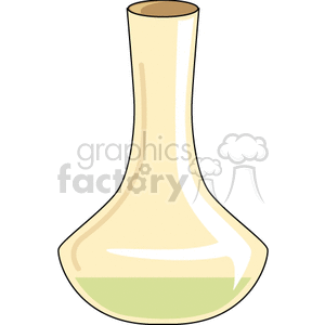 Beige Vase with Slender Neck