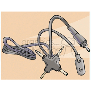 Electrical Power Cord with Splitter