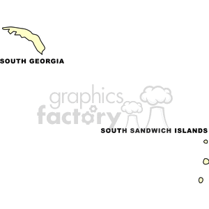 Map of South Georgia and South Sandwich Islands