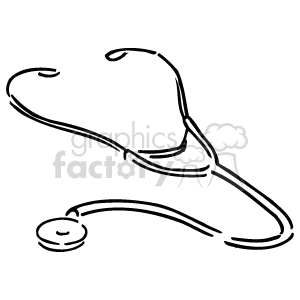 Medical Stethoscope Line Art