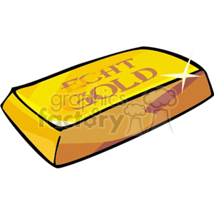 Clipart image of a shiny gold bar with the words 'ECHT GOLD' written on it.