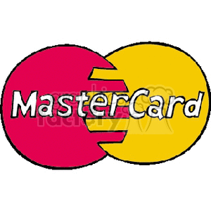 A clipart image featuring the MasterCard logo with two overlapping red and yellow circles and the word 'MasterCard' in the center.