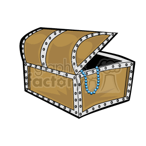 Cartoon treasure chest