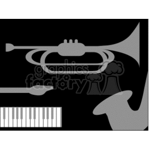 Musical Instruments : Trumpet, Piano, Saxophone, Clarinet