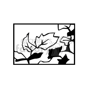 Monochrome Leaves for Nature Themes