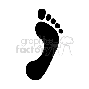 Bare Human Footprint