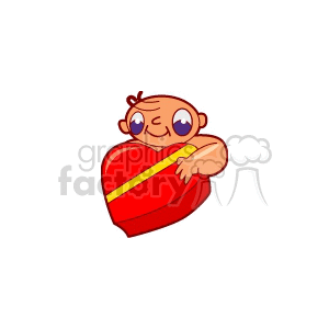 Cute Baby Holding Heart