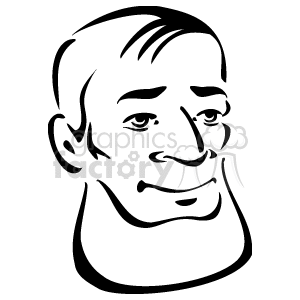 Profile Line Drawing of Person's Face