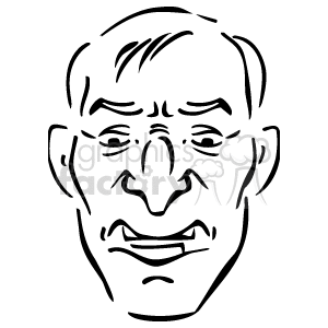   The image is a simple line drawing or clipart of a person