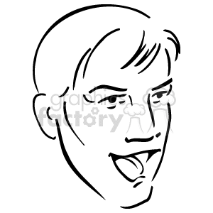   The image is a simple clipart representation of a person