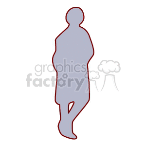 Silhouette of a person standing
