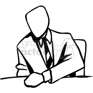 Black and white man sitting at a table having a meeting