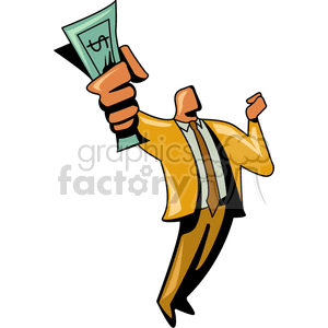 Man holding money in his hand