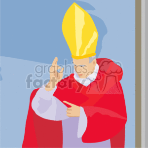 Bishop or Priest Praying - Religious Liturgical