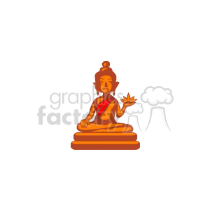 Cartoon Buddha statue