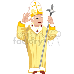 Religious Figure in Papal Attire