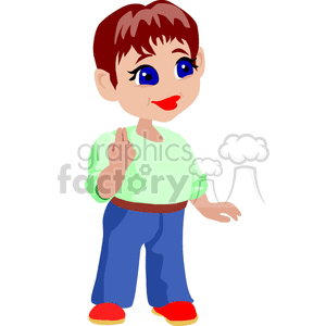 Cartoon Little Boy