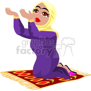 Muslim Woman Praying