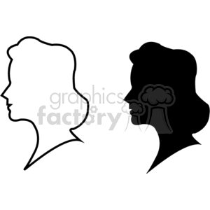   silhouette of a woman