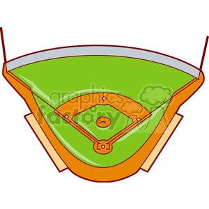 cartoon baseball field clipart. Commercial use GIF, JPG, EPS, SVG