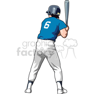baseball player up at bat