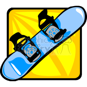 Blue Snowboard