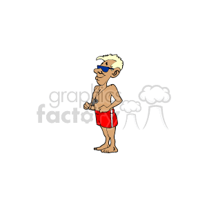 Cartoon Lifeguard