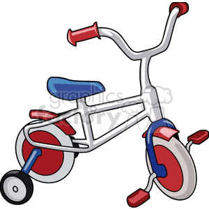Bike with Training Wheels clipart. #171132 | Graphics Factory