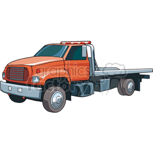 Flatbed tow truck