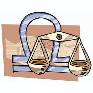 Libra Zodiac Sign - Balance Scale Symbol