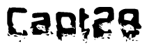 The image contains the word Capt29 in a stylized font with a static looking effect at the bottom of the words
