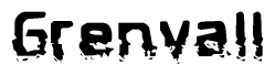 The image contains the word Grenvall in a stylized font with a static looking effect at the bottom of the words